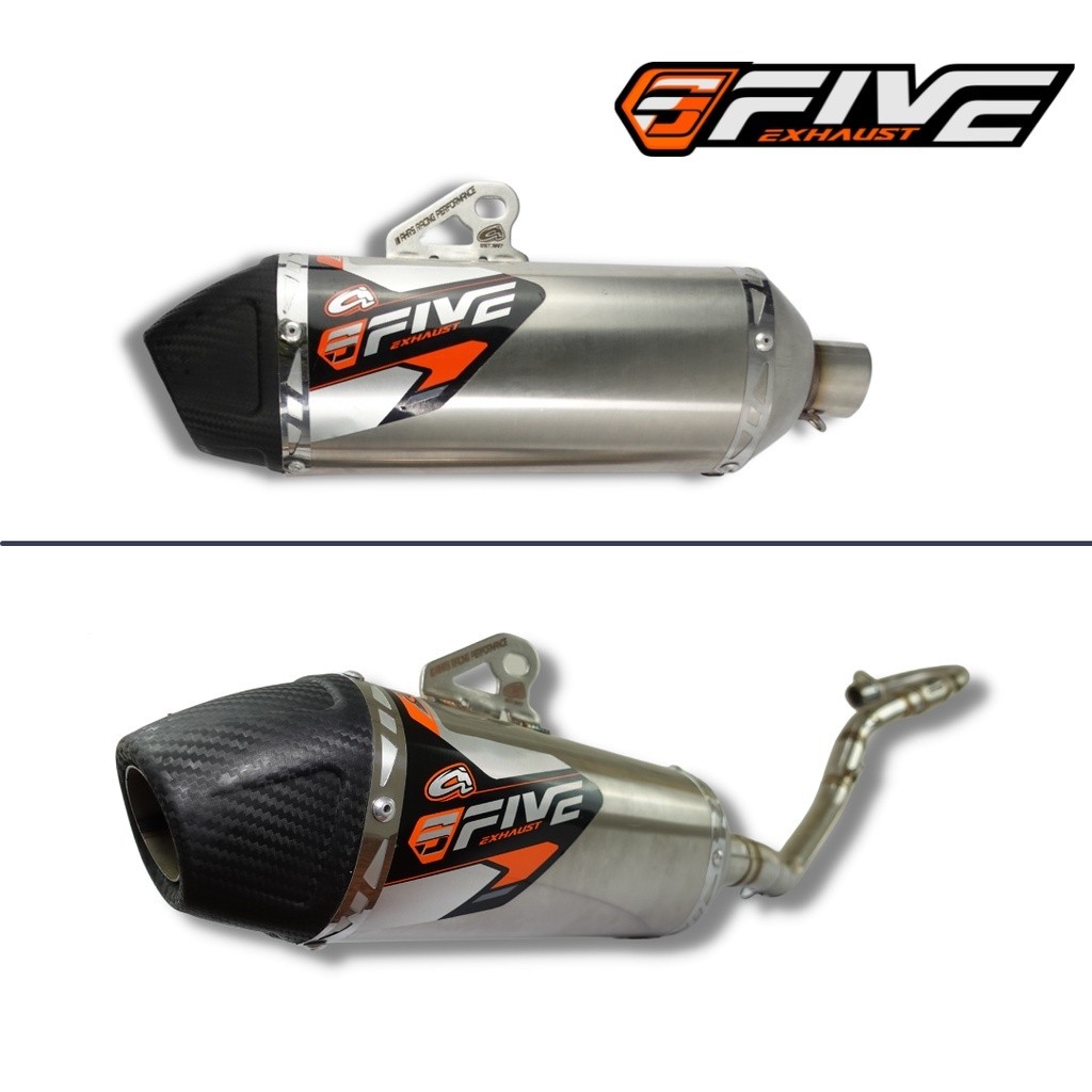 Knalpot Motor AHRS F5 Under Bone Muffler - Honda CRF 150L / Kawasaki KLX 150