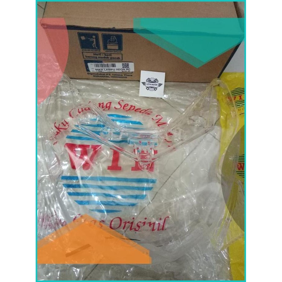 KACA MIKA LAMPU DEPAN *XEON RC* WIN , KUALITAS ORIGINAL 07D35Z4 diskon