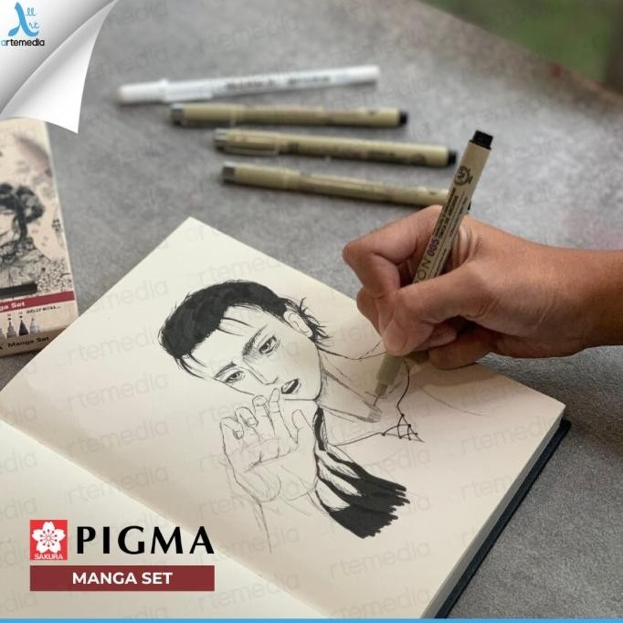 

Drawing Pen Sakura Pigma Micron Manga Set A GT