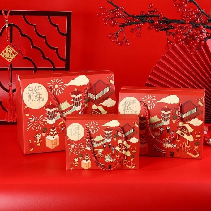 

BIG SALE KOTAK HAMPERS IMLEK / BOX HAMPERS CHINESE NEW YEAR ISI 5PCS !!!!!