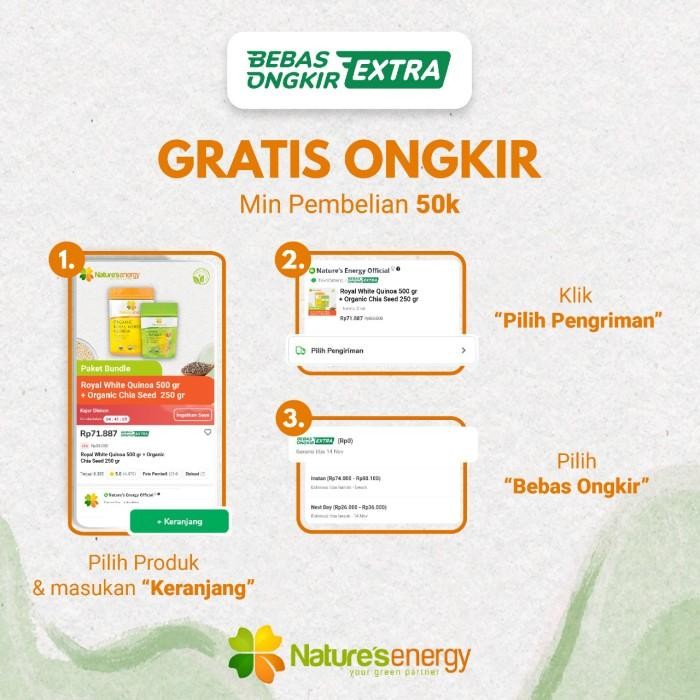 

Ne Organic Chia Seeds 250 Gr + Ne Organic Royal White Quinoa 500 Gr