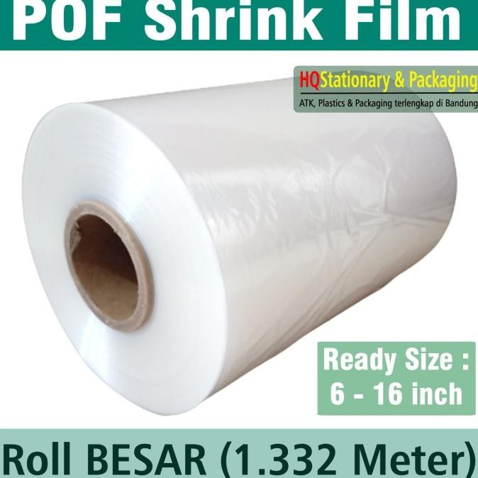 Plastik Shrink / POF Shrink Film Roll Besar Termurah - 15 inch