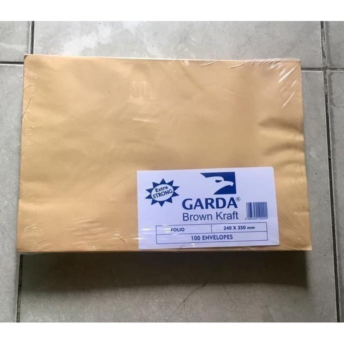 

GHT Amplop Coklat Ukuran Folio / F4 ( Isi 100 lembar ) Merk Garda