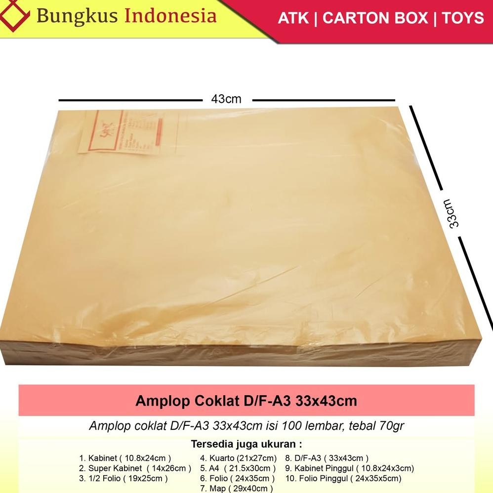 GHT Amplop Coklat A3 / Amplop Coklat Besar