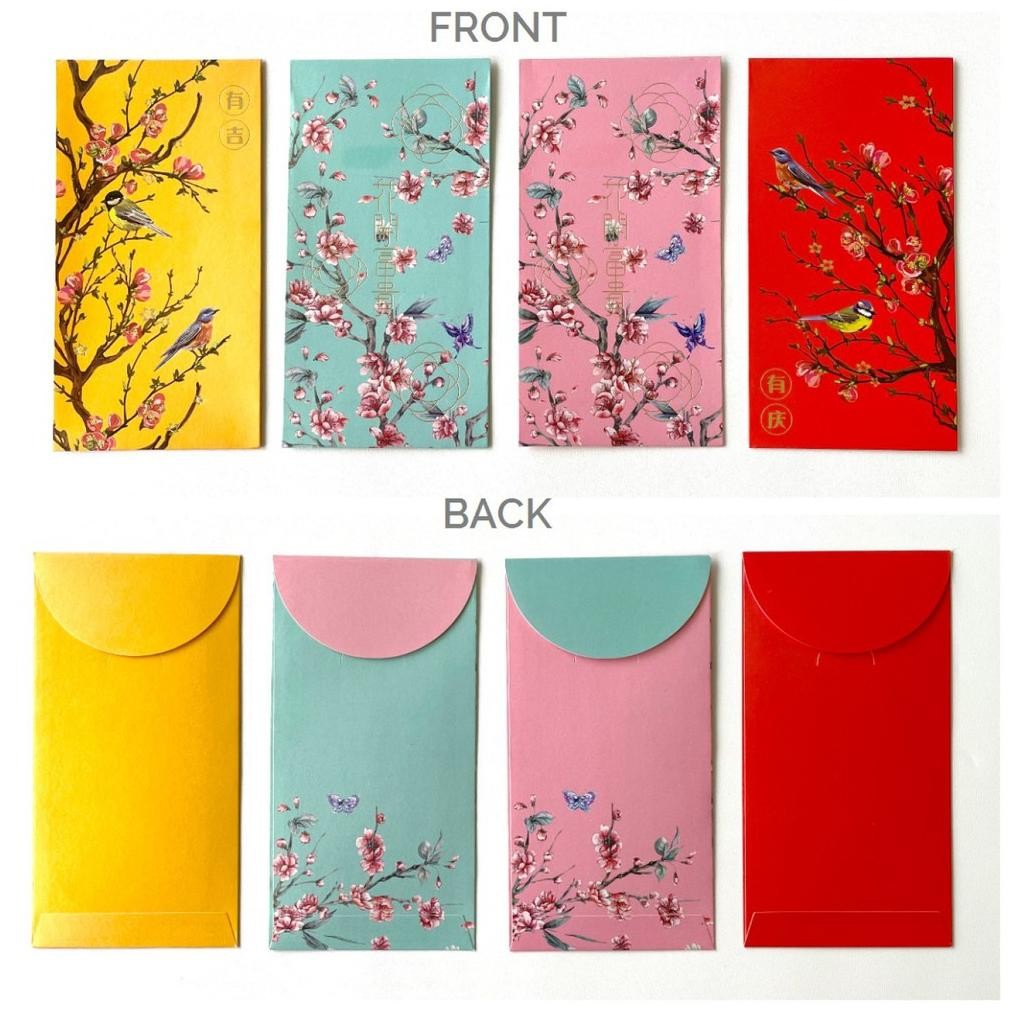 

GHT 1PACK ISI 4 Angpao Amplop Uang CNY Imlek Tahun Baru Peresmian Kantor Ulang Tahun Chinese New Year
