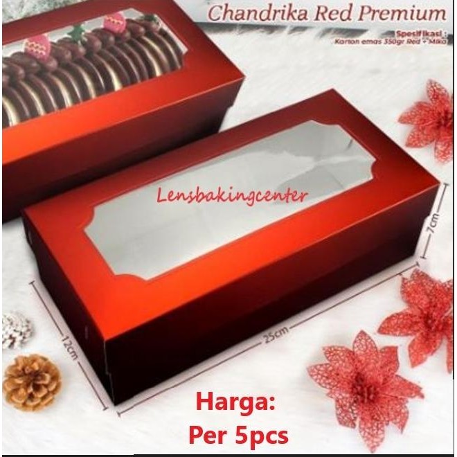 

NEW PRODUK DUS/BOX NATAL/IMLEK BOLU GULUNG MERAH RED GLOSS/GLOSSY PREMIUM 25X12X7 !!!!!