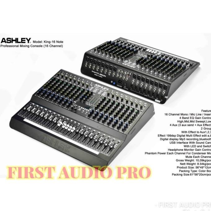 Mixer ASHLEY KING 16 NOTE / KING16 NOTE ORIGINAL 16 CHANNEL