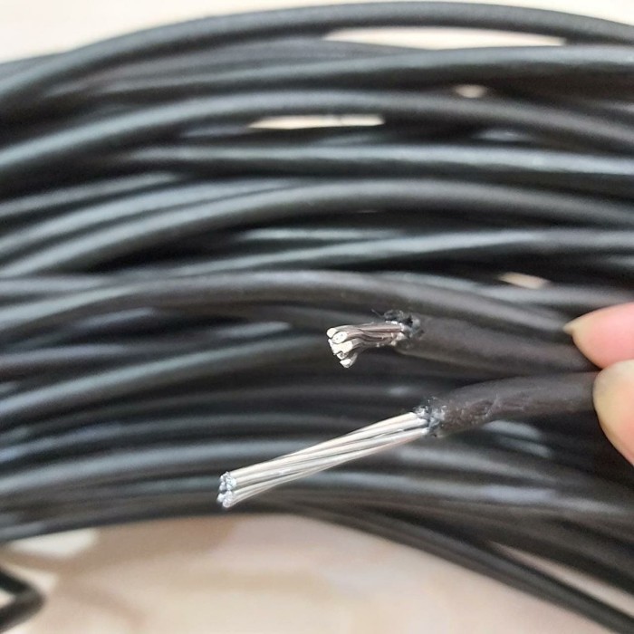 TERBAIK KABEL PLN 2X10 KABEL TWIST PLN HITAM / PJU / PLN / TWIS HITAM LISTRIK