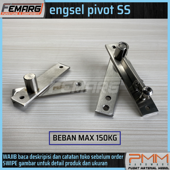 engsel pivot SS FEMARG engsel stainless steel pintu lemari kayu