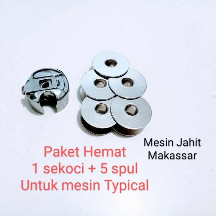 

siap kirim] Original Termurah Paket Hemat 1 Sekoci + 5 Spul Untuk Mesin Typical
