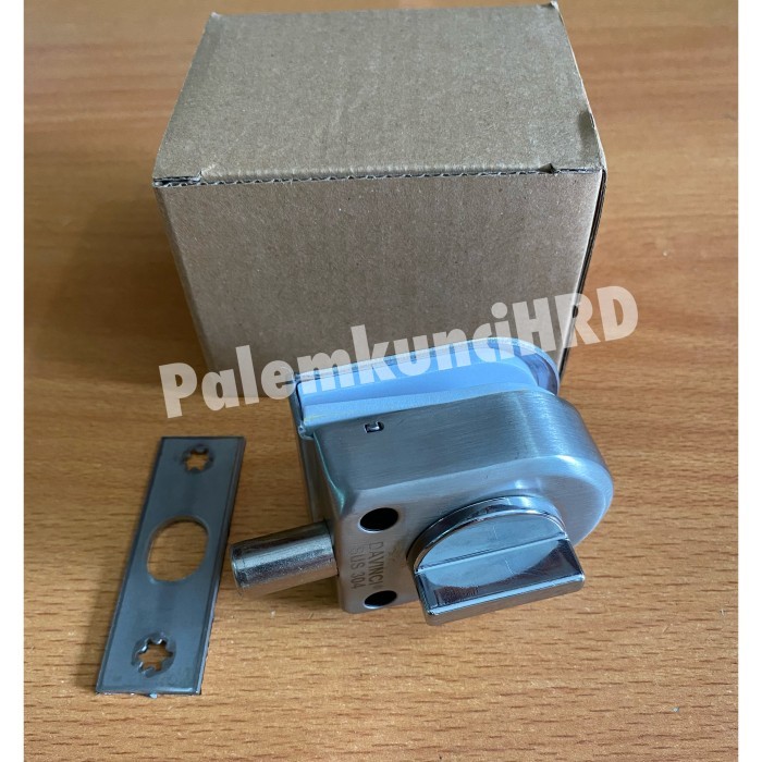 Grendel Shower Kunci Slot pintu kaca kamar mandi kaca ke tembok