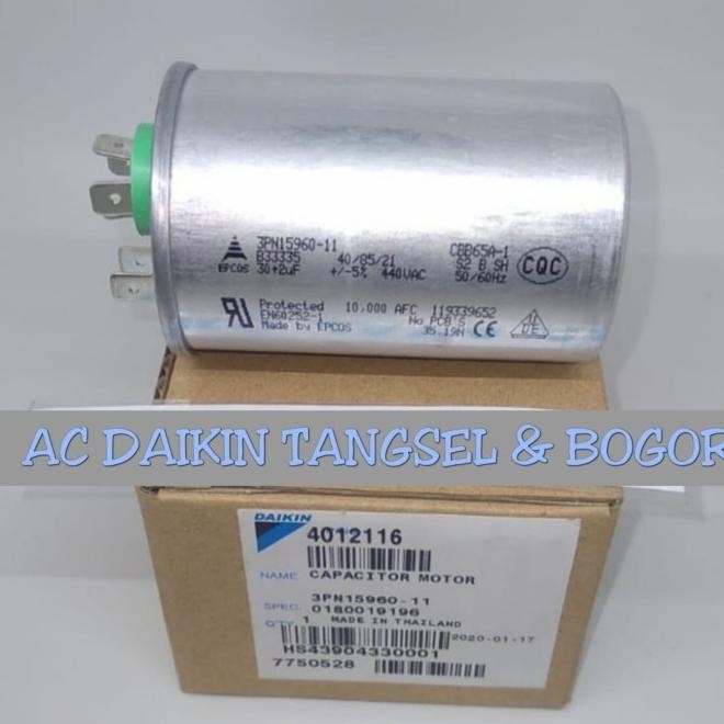 Capacitor / Kapasitor Ac Daikin 1.5Pk Ftm35Jv 30+2Uf