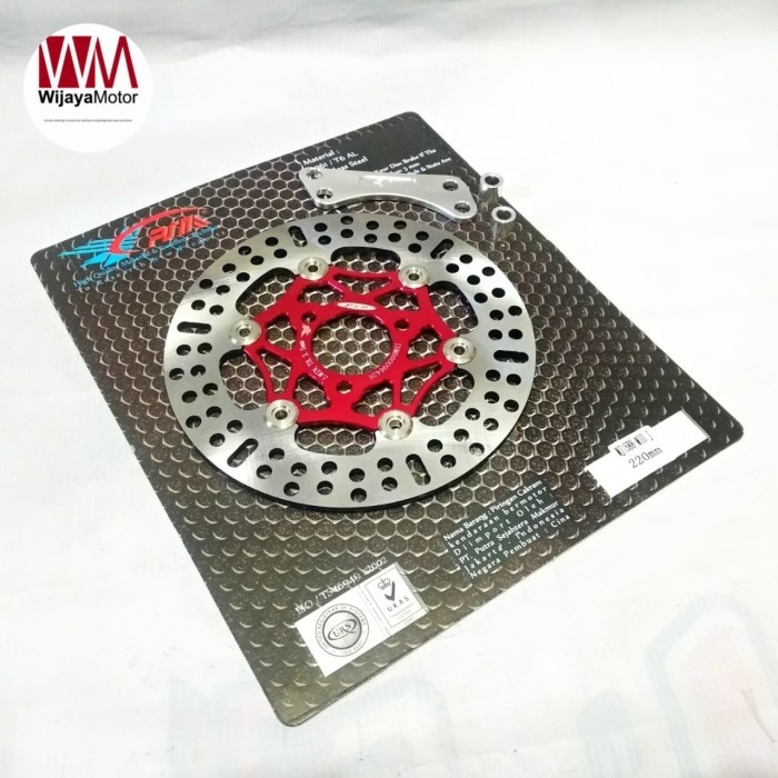 Disc Piringan Cakram PSM Mio J / Mio GT / Fino Fi / Xeon RC 220 mm Baut 3 PSM1588