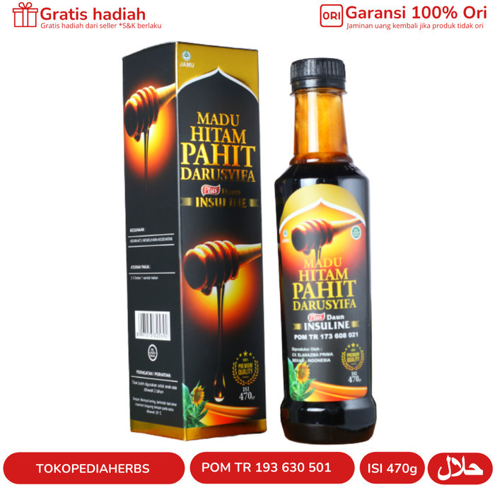 

Terlaris Jual Madu Hitam Pahit INSULINE plus Propolis Darusyifa SALE