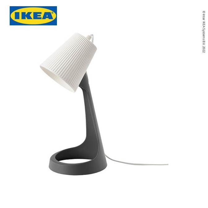 ikea svallet lampu meja kerja warna abu-abu/putih berkualitas