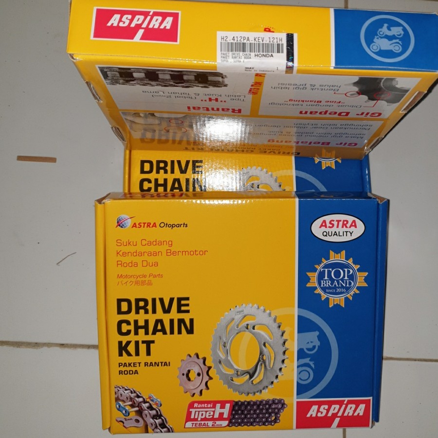 GIR SET SUPRA, SUPRA FIT LAMA MERK ASPIRA