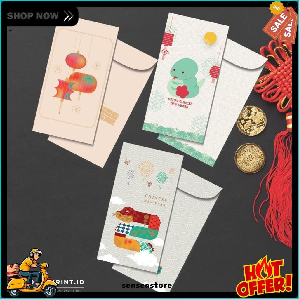 

Angpao Imlek Shio Ular 2025 / Angpao Imlek Hongbao Chinese New Year Angpau Year Of Snake (Cod)