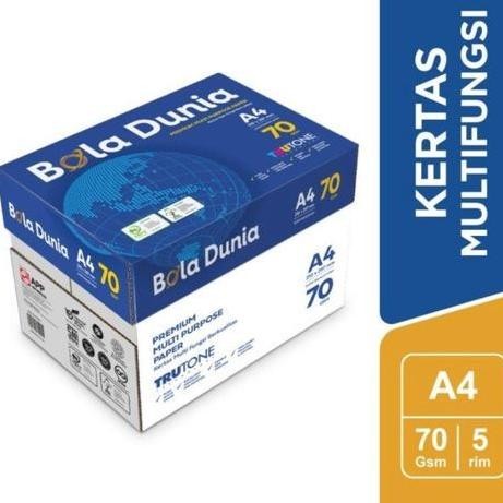 

BEBAS ONGKIR - Promo!! Kertas Fotocopy Print HVS A4 70 / 80 gram Bola Dunia / Box Dus