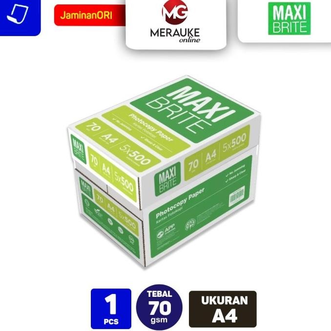 

TERLARIS - Kertas HVS / Kertas Fotokopi A4 70 gsm PER-KARTON (1 KARTON isi 5 RIM)