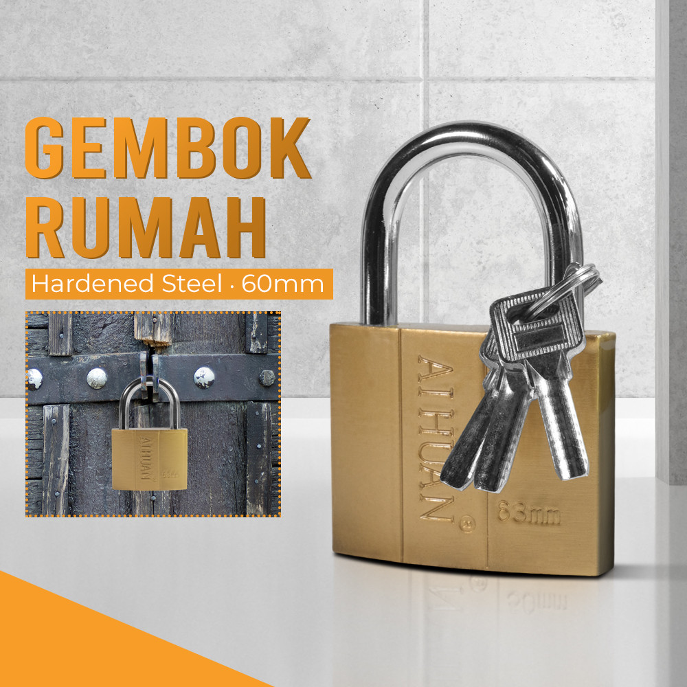 

- SHIHUAN Gembok Rumah Anti Maling House Padlock Hardened Steel - IDP -