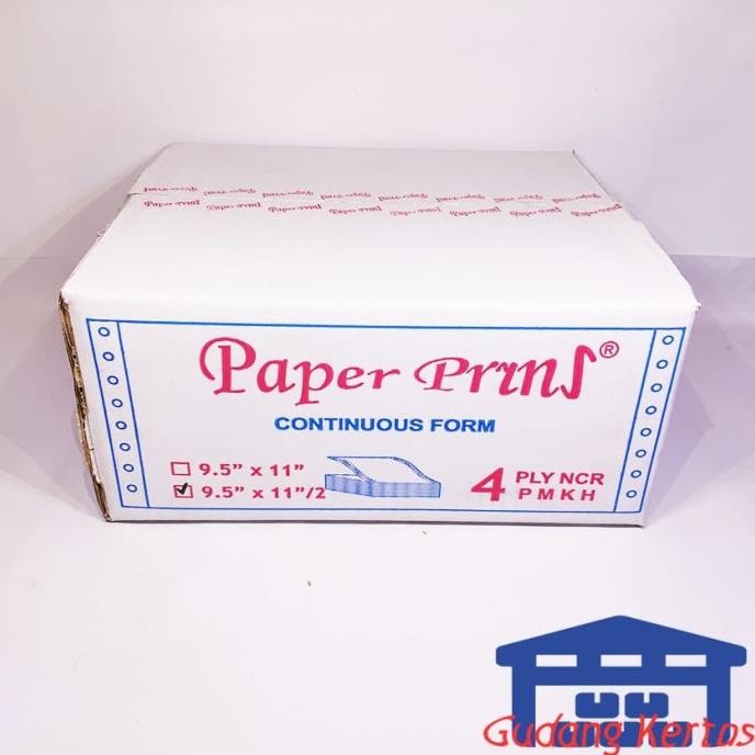 

NEW CONTINUOUS FORM 91/2 X 11/2 4PLY PAPERPRYNS (BAGI 2)