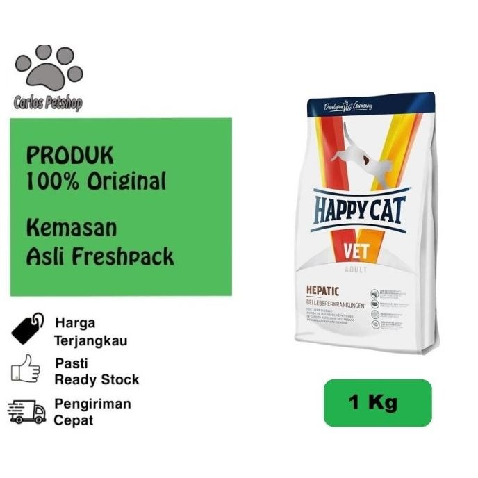 TERMURAH - Happy Cat Vet Diet Hepatic 1kg - Promo Price