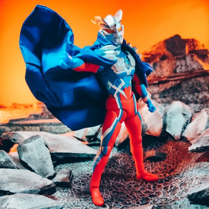 Terbaru.. Ultraman Zero Wired Cape Jubah Sayap Shfiguarts Ultra Act