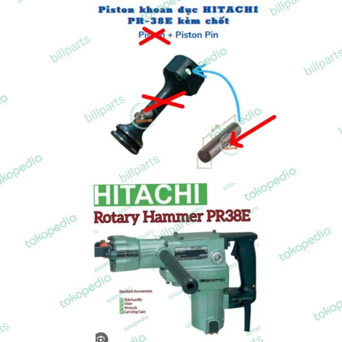 >*>*>*>*] pin piston PR 38 E hitachi PR38E bor demolotion hammer bobok beton