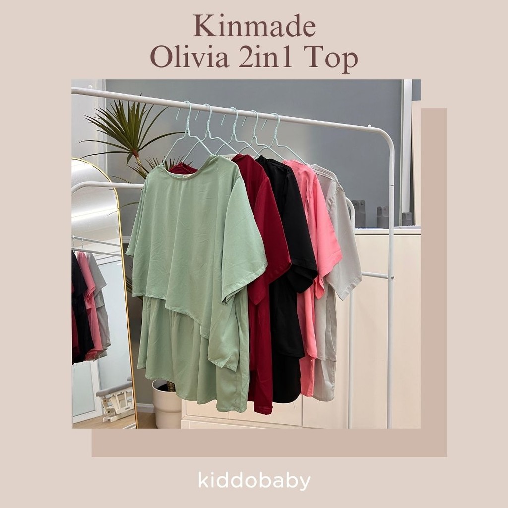 Kinmade Olivia 2in1 Top | Baju Menyusui