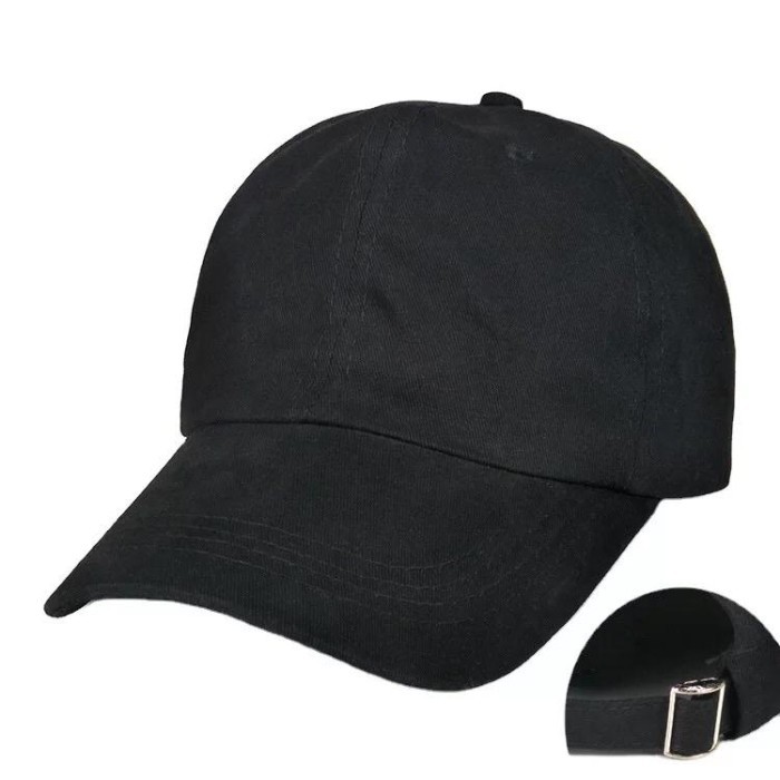 Termurah topi pria distro keren baseball cap bordir thanksinsomnia terlaris - hitam polos