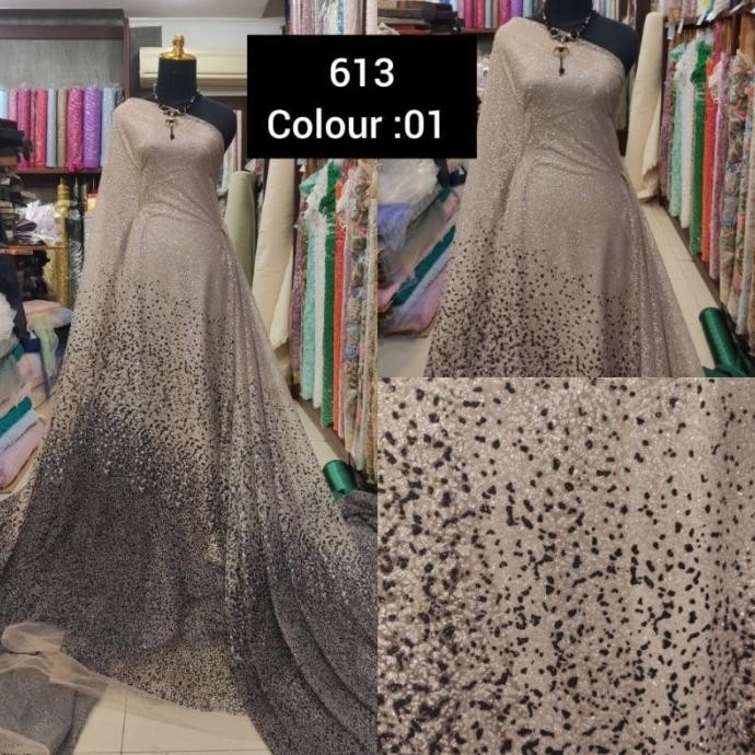 $+$+$+$+] Kain Tile Sugar Candy Gradasi Ombre Nude - Hitam