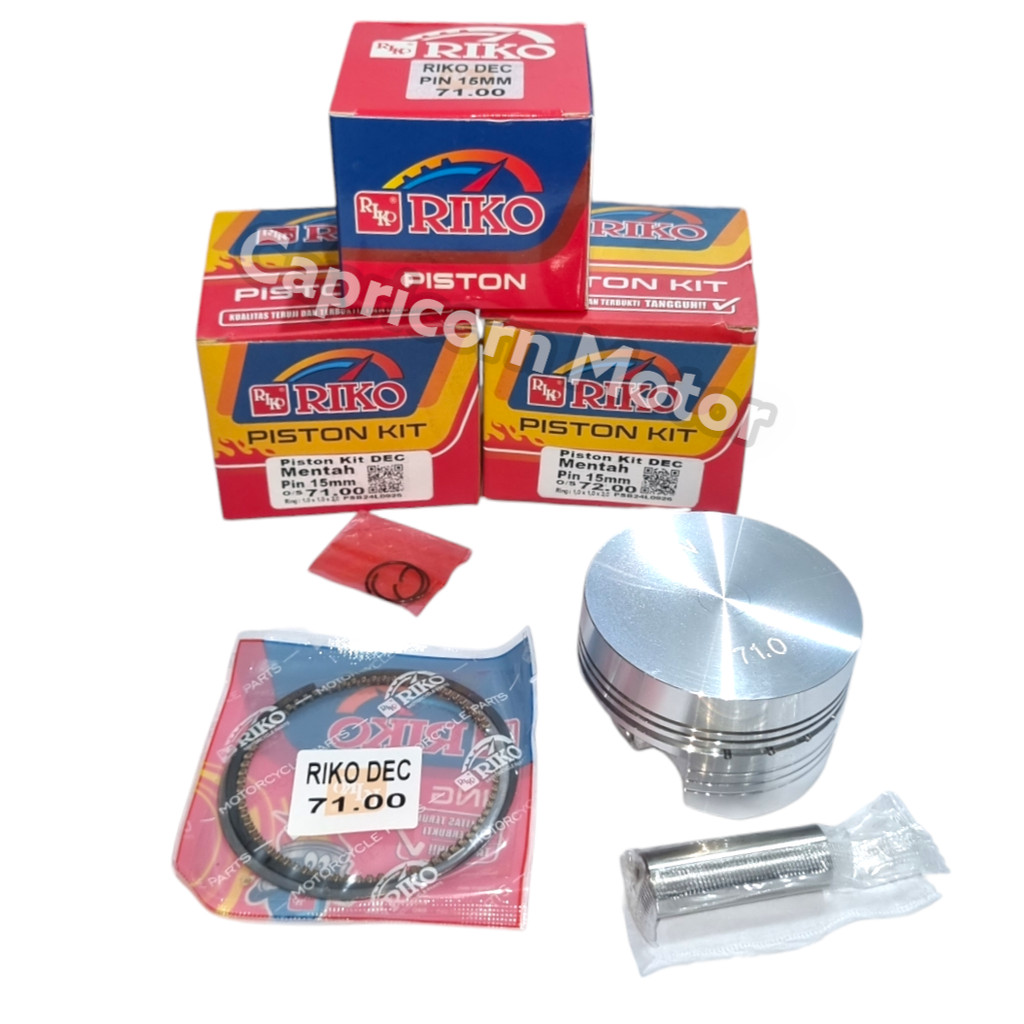 Piston Kit MENTAH CUSTOM 71 72 PEN 15 RIKO MENTAHAN