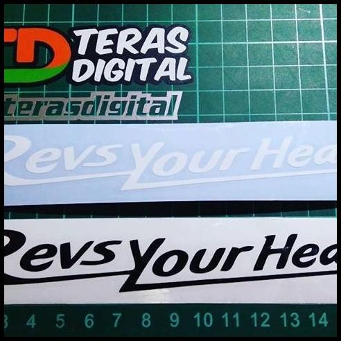 

BEST DEAL CUTTING STICKER REVS YOUR HEART 18CM !!