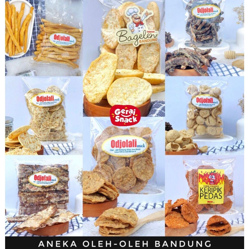 

Aneka Cemilan Odjolali Snack Oleh2 Khas Bandung Best Seller