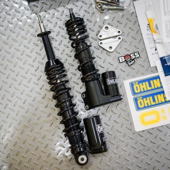 Ori - Shock Tabung Ohlins Black Edition Front & Rear Vespa Sprint Iget Prima