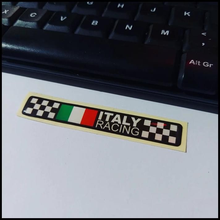 

HOT DEAL STICKER TIMBUL RESIN ITALY FLAG STIKER LENTUR 3D ITALI ITALIA SATUAN