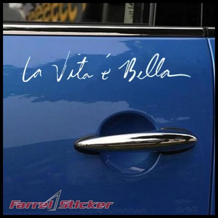 

DISKON STIKER STICKER LA VITA E BELLA !!!!!!