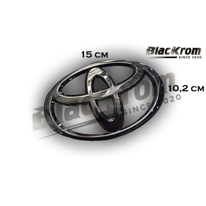 Terbaru Logo Emblem Black Chrome Depan Toyota Yaris 2012 - 2013