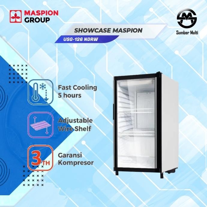 Maspion lemari pendingin showcase USG-126