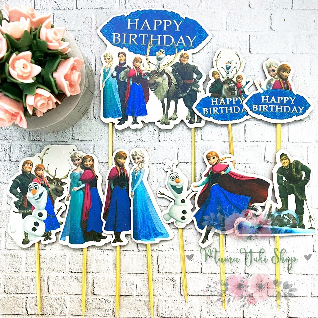 Topper Cake Hiasan Kue Ulang Tahun Anak FROZEN 1