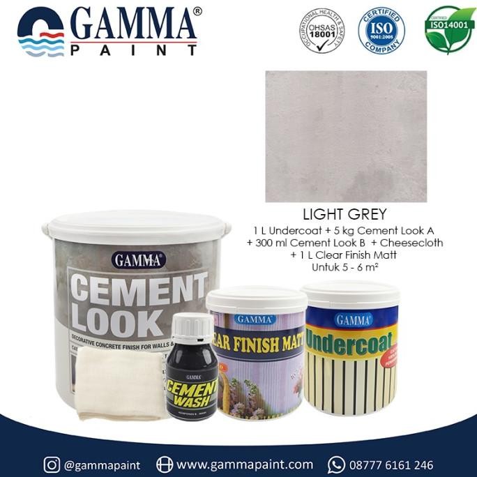 

CEMENT LOOK SET (PAKET UNTUK 5M2) - CAT MOTIF CONCRETE/EKSPOS PREMIUM ORIGINAL