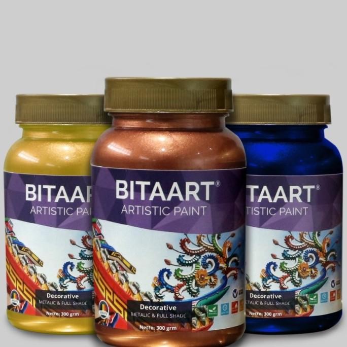 

BITAART ACRYLIC 300GR CAT DEKORATIVE METALIK BERBAHAN DASAR AIR ORIGINAL