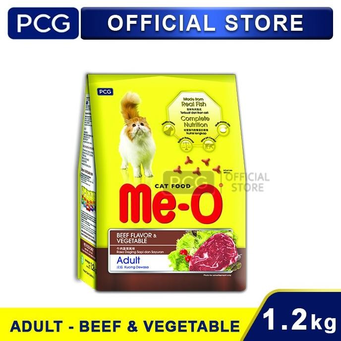 

ME-O MAKANAN KUCING KERING DRY CAT FOOD BEEF & VEGETABLE FLAVOR 1.2 KG ORIGINAL