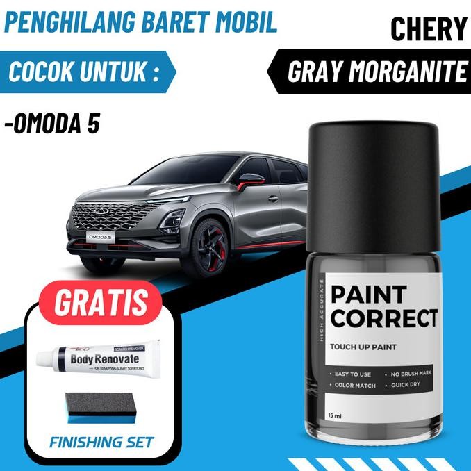 

CAT OLES PENGHILANG BARET MOBIL CHERY OMODA 5 GRAY MORGANITE ABU ORIGINAL