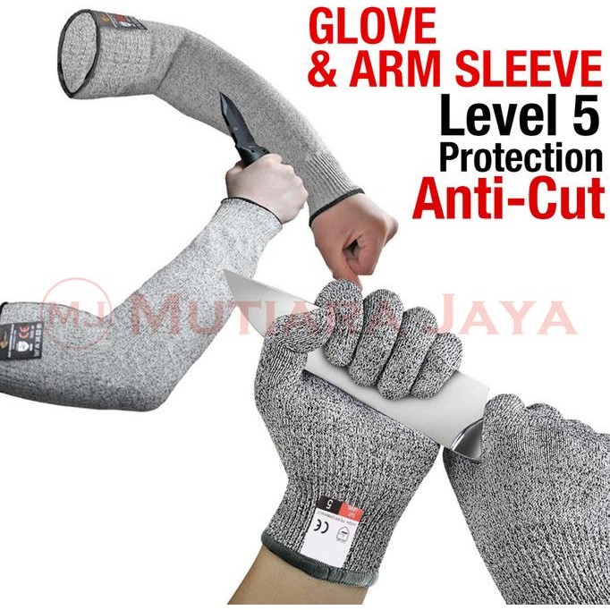 

Berkualitas Sarung Tangan Anti Pisau Manset Sarung Lengan Berkebun Tukang Berburu