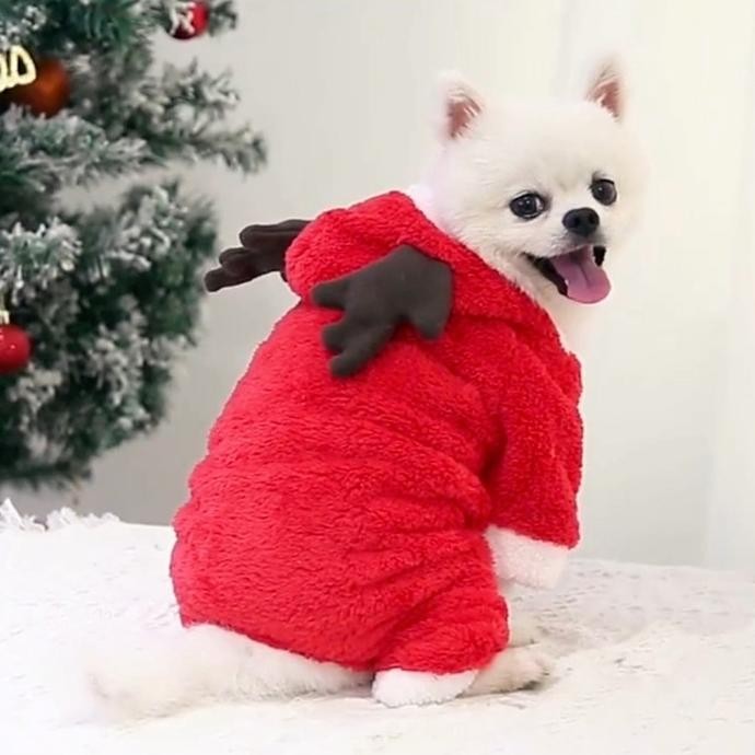 

BAJU NATAL JUMPSUIT DOG CAT ANJING KUCING ANABUL ELK HEWAN ORIGINAL