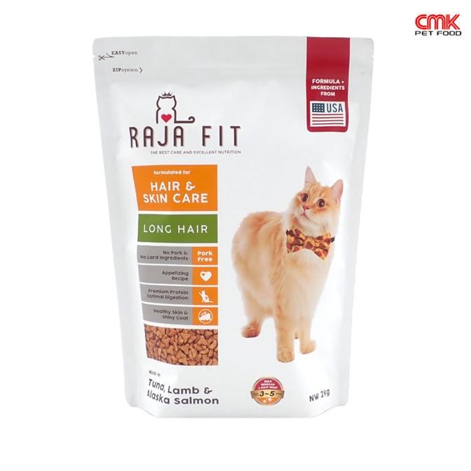 

MAKANAN KUCING RAJA FIT CAT FOOD HAIR & SKIN CARE - LONG HAIR - 2KG ORIGINAL