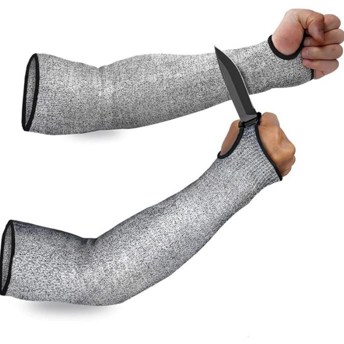 

Berkualitas Sarung Tangan anti sayat Lengan Anti Pisau Arm Cut Resistant 2PCS