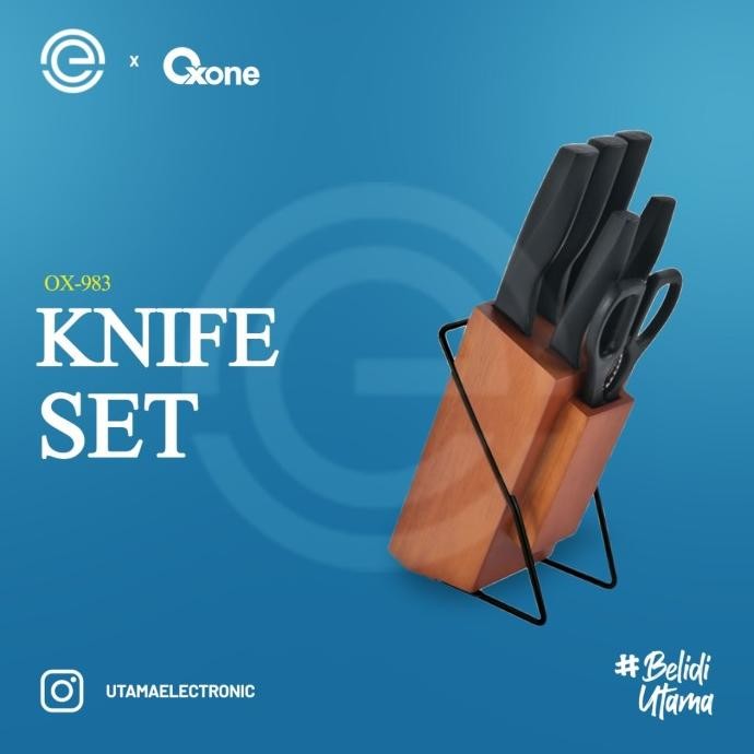 

Berkualitas OXONE Pisau Set 6 Pcs Wood Block OX-983