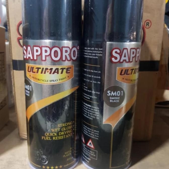 

CAT SEMPROT PYLOX SAPPORO ULTIMATE 400ML SM01 SMOKE BLACK HITAM ORIGINAL